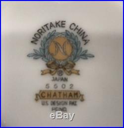 Noritake China CHATHAM pattern 5502 Set of 10 Cup and Saucer Set EXCELLENT COND