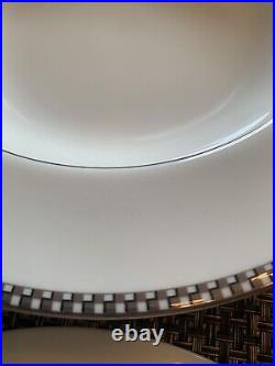 Noritake China Cellini Platinum Soup Bowl 9.5 Set Of 6
