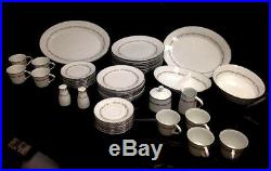 Noritake-China-Corona-Pattern-6502-8-Settings-49-Total-Pieces-Vintage-1920s