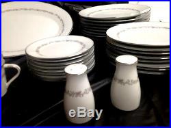 Noritake-China-Corona-Pattern-6502-8-Settings-49-Total-Pieces-Vintage-1920s