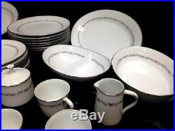 Noritake-China-Corona-Pattern-6502-8-Settings-49-Total-Pieces-Vintage-1920s