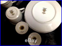 Noritake-China-Corona-Pattern-6502-8-Settings-49-Total-Pieces-Vintage-1920s