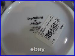 Noritake China Crestwood Cobalt Platinum Set of 4 Coupe Soup Bowls