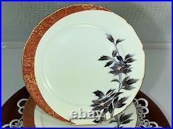 Noritake China Dinner Plates, Hand Painted Set of 6