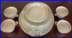 Noritake China Dinnerware Barentz#3716-Service For 4 (19 PC)- 1930's