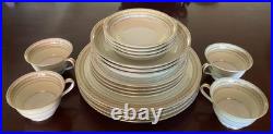 Noritake China Dinnerware Barentz#3716-Service For 4 (19 PC)- 1930's