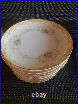 Noritake China Dinnerware Set 76 Pieces Floral Pattern With Gold Trim N3444
