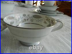 Noritake China Doranne #5505 Set for (8) With 4 Serving Pieces T
