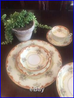 Noritake China Fiesta Pattern Dinnerware Set 49 Pc Many Rare Serving Pieces