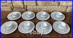 Noritake China Glendon Service For 8 5 Piece Set 40 Pieces Plates Cup #5423