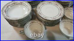 Noritake China Glenwood Pattern # 5770 DINNERWARE Place Setting 45 Pcs