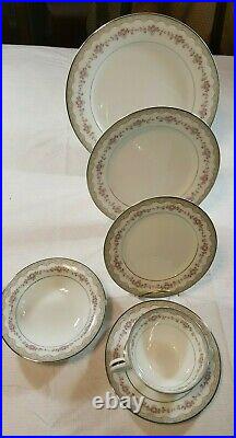 Noritake China Glenwood Pattern # 5770 DINNERWARE Place Setting 45 Pcs