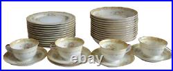 Noritake China Gramatan 12 Luncheon Plates 12 Bowls 5 Saucer 4 Cups Vintage 1933