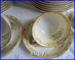 Noritake China Gramatan 12 Luncheon Plates 12 Bowls 5 Saucer 4 Cups Vintage 1933