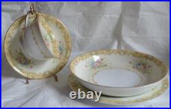 Noritake China Gramatan 12 Luncheon Plates 12 Bowls 5 Saucer 4 Cups Vintage 1933