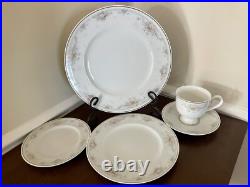Noritake China Ireland Waynesboro 42pc Set Service For 8 Salad Dinner Dessert