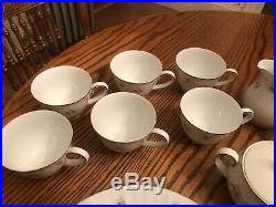 Noritake China MABEL Embossed TEAPOT & LID Tea Set Service 6 Japan Vintage 1965