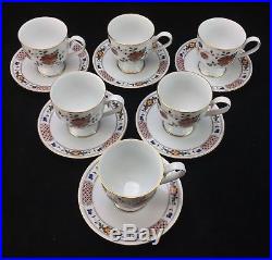Noritake China Nanking Cup Saucer Sets Porcelain Coffee Tea Ireland Floral (6)