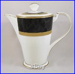 Noritake China Opulence Coffee Set Pot Creamer Sugar Cups & Saucers X 6 1st New