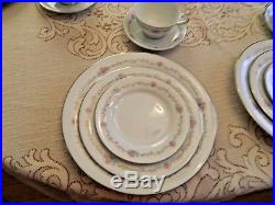 Noritake China Pattern #6430 Winthrop Set for12 with 4 Serving Pieces
