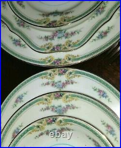 Noritake China, Plaza, porcelain DINNER SET, Classical, roses, for 12, 134 pc