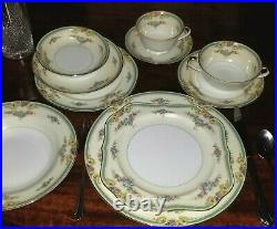 Noritake China, Plaza, porcelain DINNER SET, Classical, roses, for 12, 134 pc