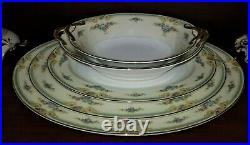 Noritake China, Plaza, porcelain DINNER SET, Classical, roses, for 12, 134 pc