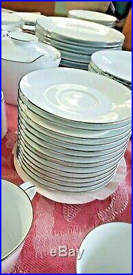 Noritake China Reina 8 place setting set + serving dishes + Cups & Saucers 96pc