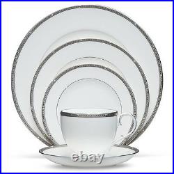 Noritake China Rochelle Platinum 20Pc China Set, Service for 4