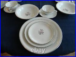 Noritake China Rosales #5790 Dinnerware set for (12) with6 Serving Pieces TOTE