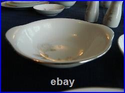 Noritake China Rosay #6216 Dinnerware set for (8) with7 Serving Pieces TOTE