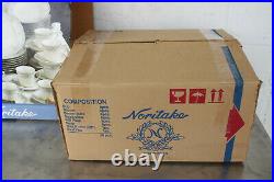 Noritake China Rothschild 50 Piece Ivory Dish Dinner Set New Old Stock