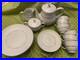 Noritake China SABINA Luncheon Set for SIX with Tea Set pot/creamer/sugar NEW