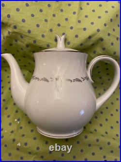 Noritake China SABINA Luncheon Set for SIX with Tea Set pot/creamer/sugar NEW