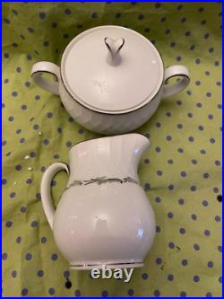 Noritake China SABINA Luncheon Set for SIX with Tea Set pot/creamer/sugar NEW