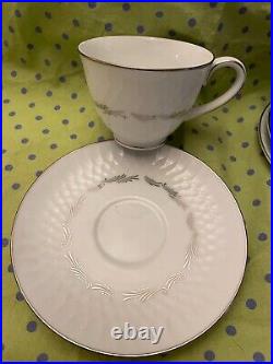 Noritake China SABINA Luncheon Set for SIX with Tea Set pot/creamer/sugar NEW