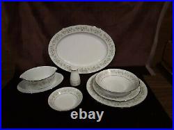 Noritake China Savannah Pattern 2031 Dinnerware 56 Piece Set