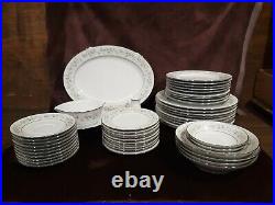 Noritake China Savannah Pattern 2031 Dinnerware 56 Piece Set