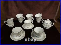 Noritake China Savannah Pattern 2031 Dinnerware 56 Piece Set