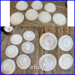 Noritake China Set, 19p Painted Japanese Dinnerware Set, Rare Nippon Porcelain