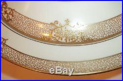 Noritake China Set 63-pc Goldinthia Vtg Gold Encrusted Handpainted Ivory Serve 8