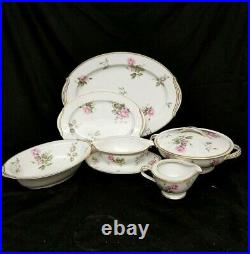 Noritake China Set 80 PCS Matching Dinnerware Collection Rosa