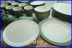 Noritake China Set Colorwave Green 58 Pc Stoneware Dinner Plates Service 8