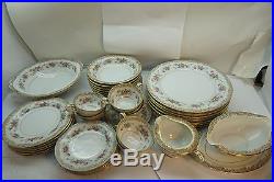 Noritake China Set Somerset Pattern 37 Pc 5317 Vintage Floral Dinnerware Plates