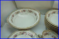 Noritake China Set Somerset Pattern 37 Pc 5317 Vintage Floral Dinnerware Plates