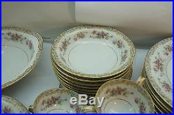 Noritake China Set Somerset Pattern 37 Pc 5317 Vintage Floral Dinnerware Plates