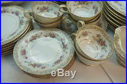 Noritake China Set Somerset Pattern 37 Pc 5317 Vintage Floral Dinnerware Plates