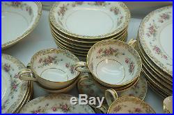 Noritake China Set Somerset Pattern 37 Pc 5317 Vintage Floral Dinnerware Plates