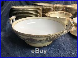 Noritake China Set Vintage Goldfern