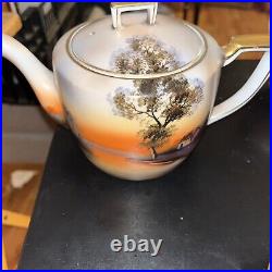 Noritake China Set Vintage Sunset Lake Cottage 22 Pieces